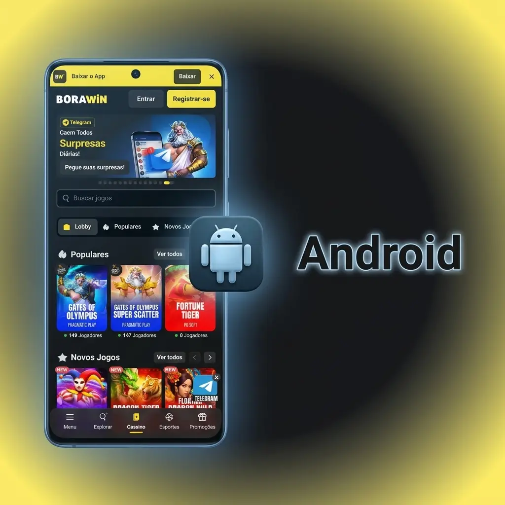 Passos para instalar o APK do app BoraWin no Android 5.0 ou superior via download direto