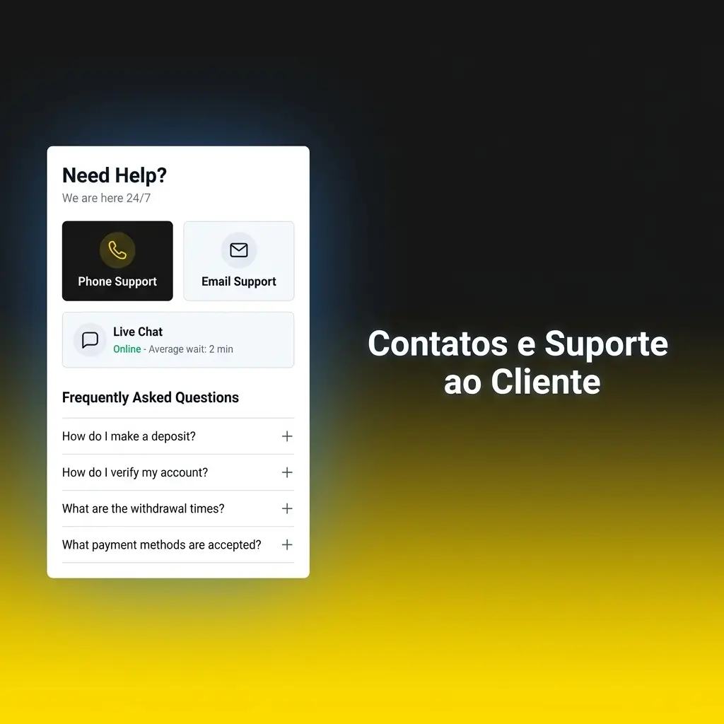 Equipe de suporte BoraWin disponível 24/7 via chat ao vivo, e-mail e FAQ para usuários no Brasil