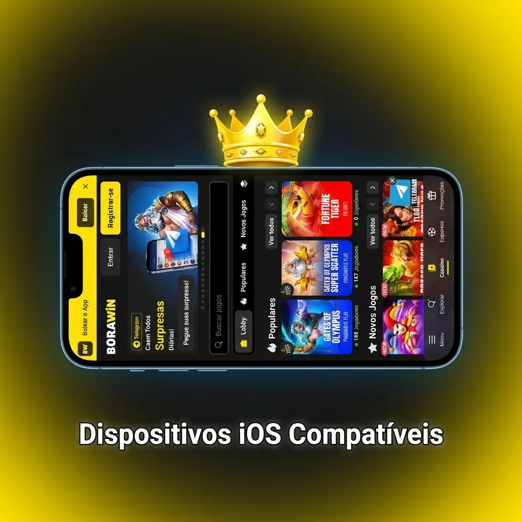 Modelos de iPhone e iPad compatíveis com o aplicativo BoraWin, do iPhone X ao iPhone 15 e iPads recentes